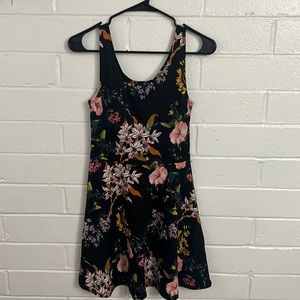Black floral H&M dress-size 6